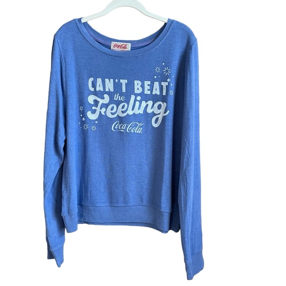 Wildfox Can’t Beat The Feeling Coca Cola Wedgewood Size Large Baggy Loungewear - Picture 1 of 7